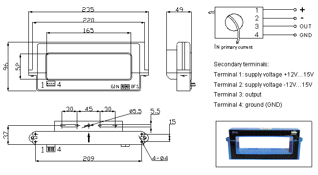  DC current transducer CHZ-2000AY1